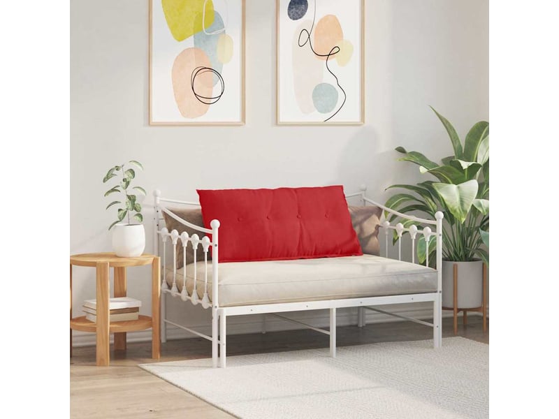 Coussin de dos, coussin de dossier rouge 100 x 19 x 50 cm tissu cf54991 - Conforama D