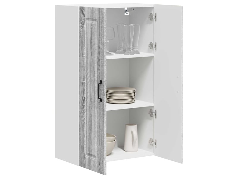  Meuble mural de cuisine | armoire de cuisine gris sonoma 60x31x100cm shl4315  - Conforama C