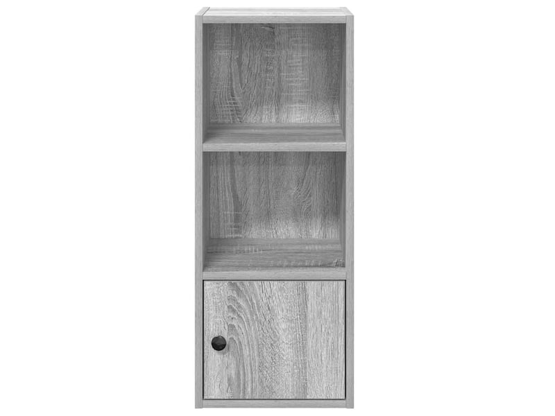  Bibliothèque, meuble de rangement salon sonoma gris 31x24x77 cm bois d'ingénierie  - Conforama E