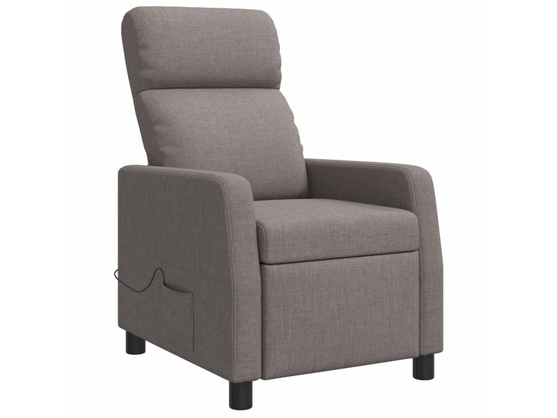  Vidaxl fauteuil de massage inclinable taupe tissu  - Conforama E