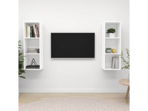 Meuble tv coloris blanc  <strong></strong>  <strong></strong>