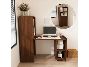 Bureau enfant    coloris bois foncé