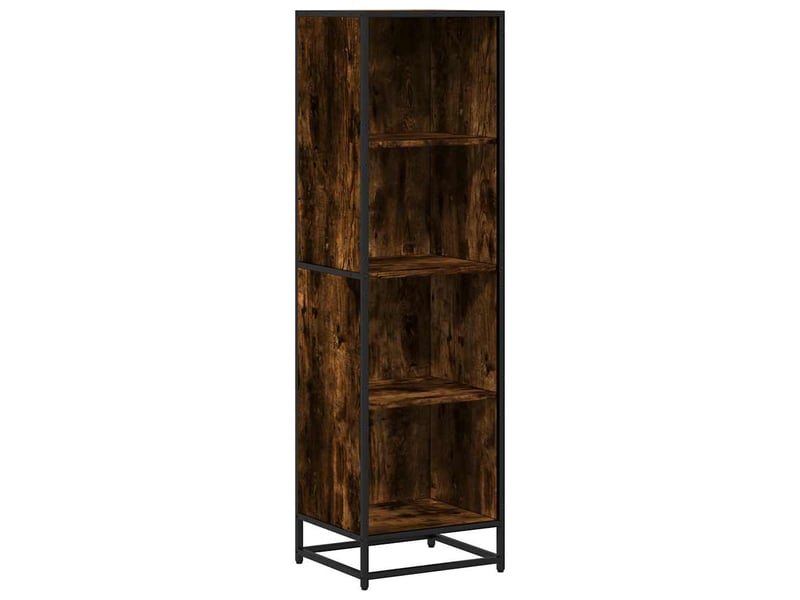  Bibliothèque, étagère de rangement chêne fumé 40x35x139 cm bois d'ingénierie  - Conforama A