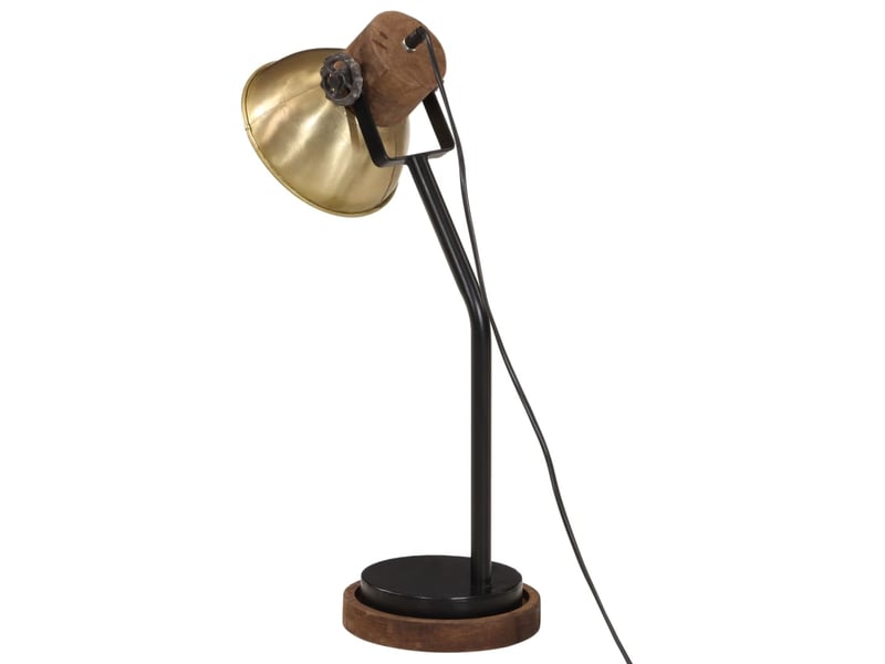  Lampe de bureau 25 w laiton antique 18x18x60 cm e27  - Conforama E