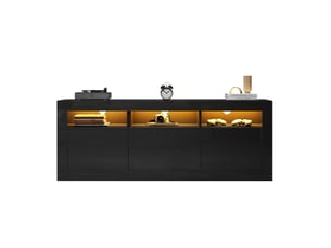 Meuble tv coloris noir 160 cm <strong></strong>  <strong></strong>