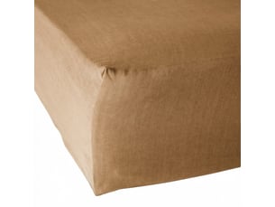 Drap housse 90x190+30 cm lyocell gabrielle camel