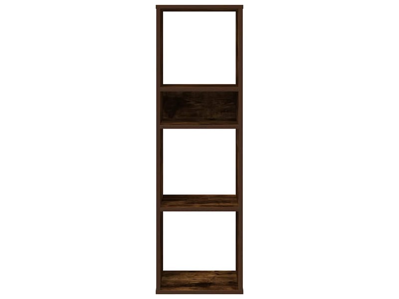  Bibliothèque, étagère de rangement chêne fumé 34x31x112 cm bois d'ingénierie  - Conforama D