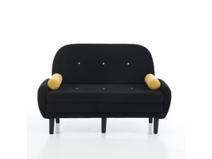Fauteuil relax noir en velours côtelé avec coffre de rangement et dossier ajustable pour salon moderne