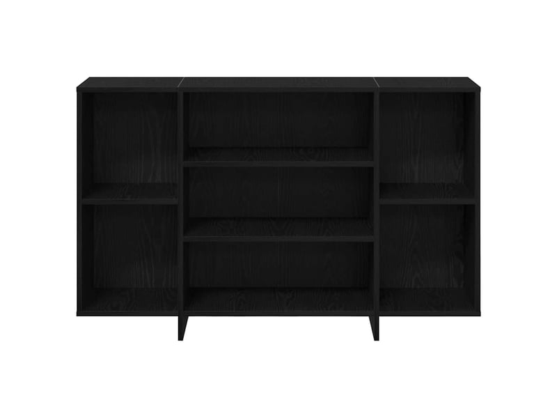  Buffet - bahut - meuble de rangement chêne noir 120 x 30 x 75 cm bois d'ingénierie  - Conforama E