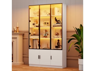 Vitrine coloris blanc <strong></strong> <strong></strong> - 120 cmx200 cm