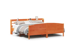 Lit 2 places 200x200 cm coloris marron