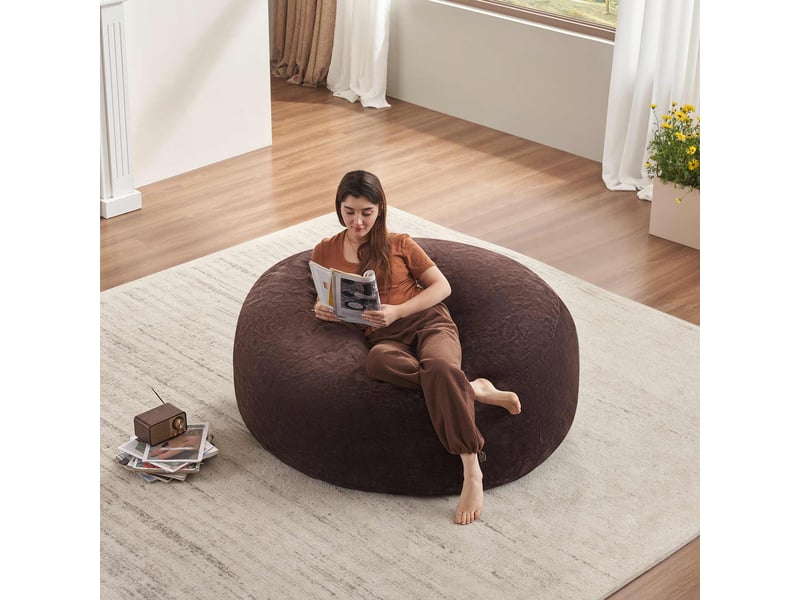  Pouf géant 5ft, fauteuil poire adulte, café, siège lecture confortable, salonchambre  - Conforama D
