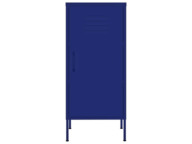  Armoire de rangement, rangement bureau bleu marine 42,5x35x101,5 cm acier shl298  - Conforama C