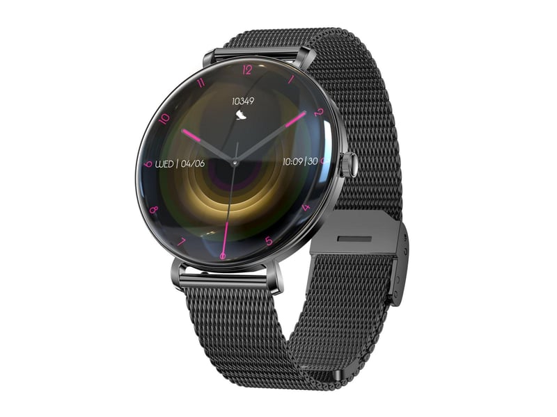  Montre connectée elite amoled 1,43 466x466 - cardio, sommeil, 7 j - milanais noir ILN483 - Conforama A