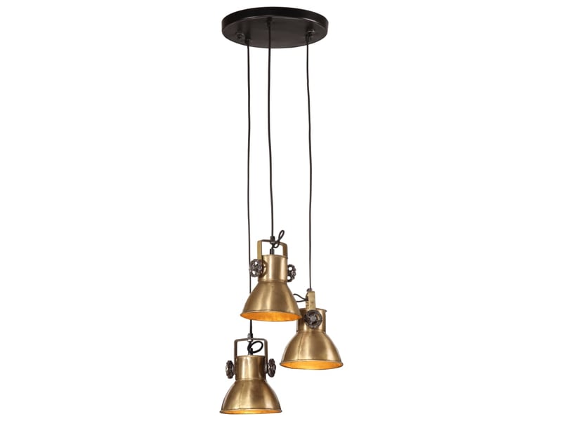  Lampe suspendue, suspension luminaire 25 w laiton antique 30x30x100 cm e27  - Conforama B