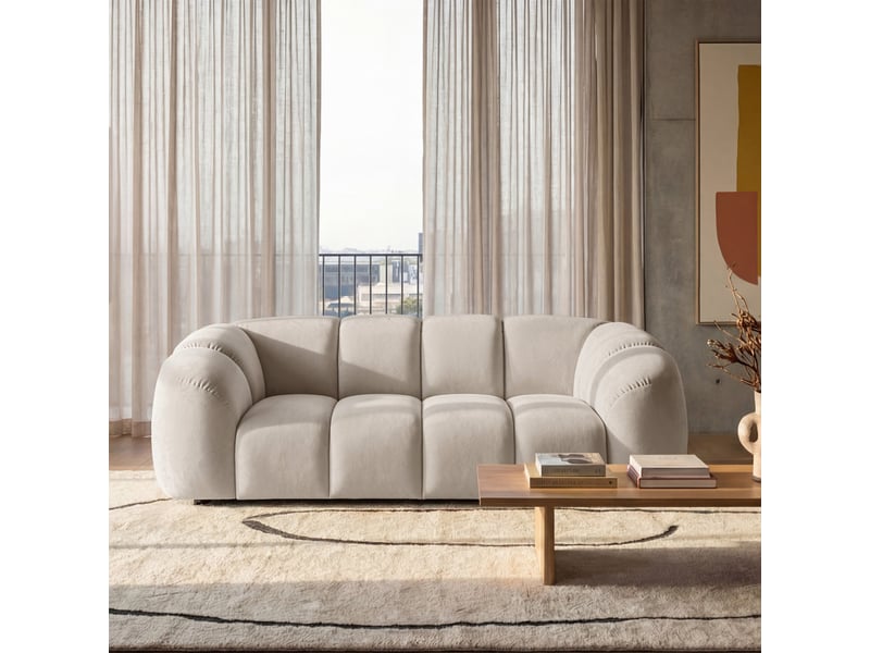 Selsey millma - canapé - 220 cm - velours gris Millma - Conforama B