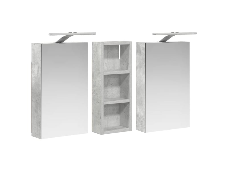  Ensemble de meubles de salle de bain 3 pcs 80x10.5x50 cm shl4523  - Conforama E