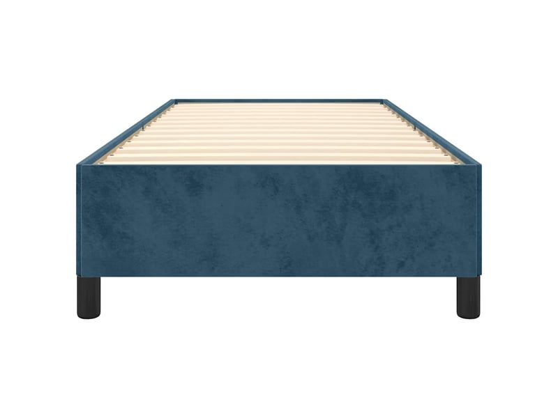  Lit simple- lit adulte -  cadre de lit sans matelas bleu foncé 80x200 cm velours  - Conforama D