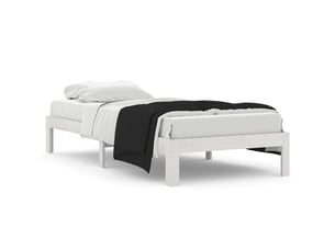 Lit simple 90x200 cm    coloris blanc