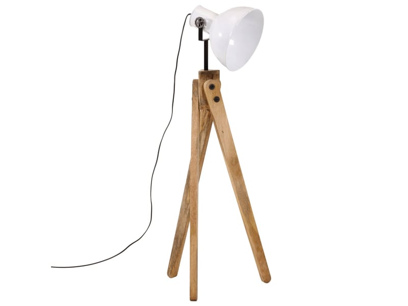  Lampadaire salon, lampe sur pied 25 w blanc 45x45x120 cm e27  - Conforama A