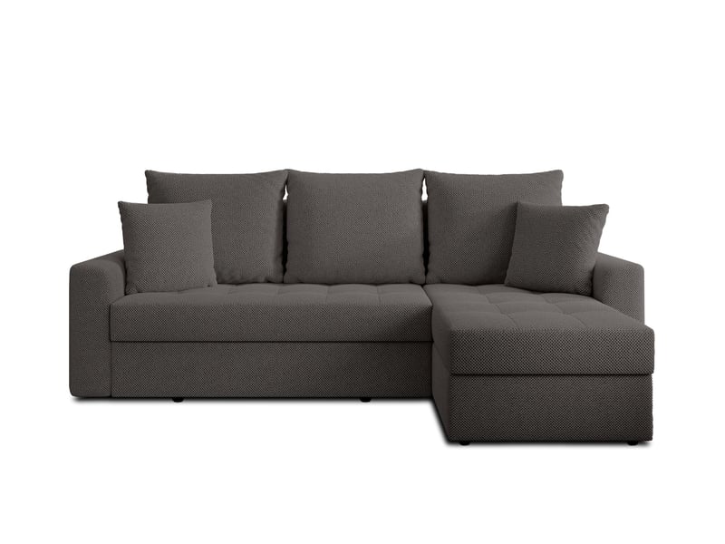 Canapé d’angle karaman 238 cm gris convertible avec coffre Karaman - Conforama A