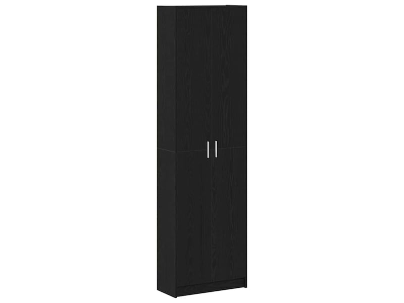  Armoire chambre, armoire de rangement chêne noir 55x25x189 cm bois d'ingénierie  - Conforama A