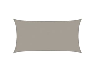 Voile d'ombrage - voile d'ombre - voile parasol 160 gm² rectangulaire gris clair 4x7 m pehd