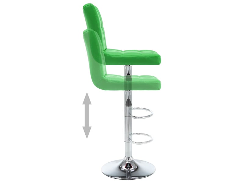  Lot de 2 tabouret de bar, chaise de bar vert similicuir shl79125  - Conforama D