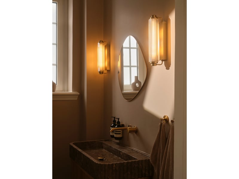 Applique murale nimal  matière plastique laiton, h.35 - ip44 - e14 nordlux intérieur 2310521035 - Conforama B
