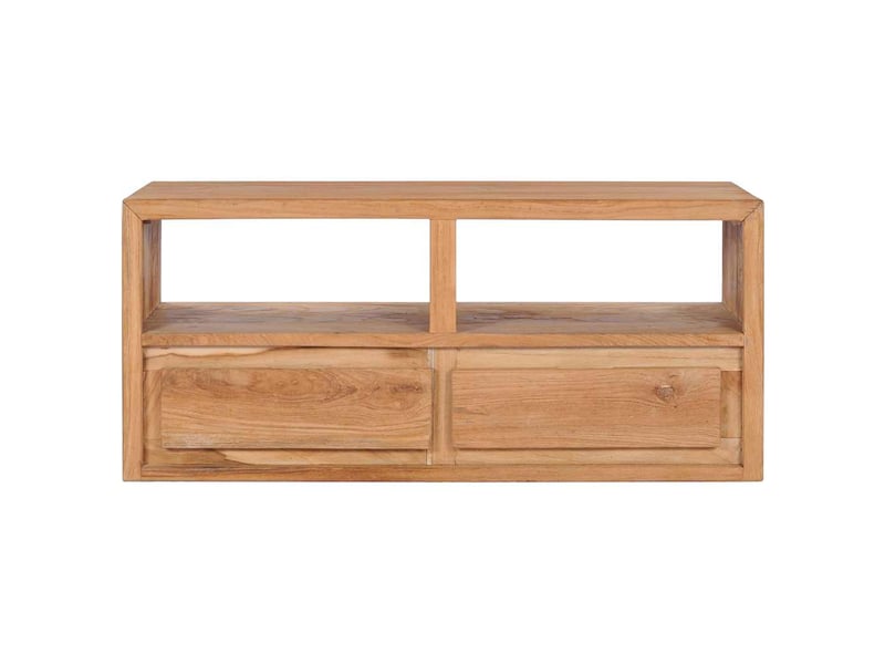  Meuble tv - banc tv - meuble de rangement 90x30x40 cm bois de teck solide  - Conforama C