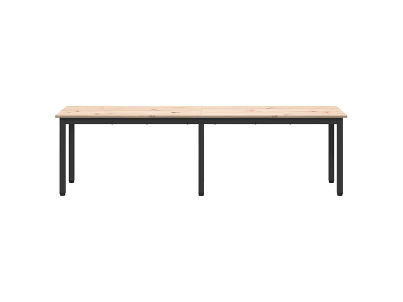  Banc d'entrée, banc d'intérieur naturel 160x35x45 cm bois de pin massif  - Conforama E