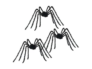 Décoration araignée halloween 3 pc noir 200 cm cf61899