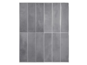 Sticker mural carrelage kalix 30x25cm gris