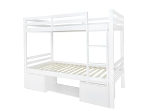 Lit superposé 2x90x200 cm SEYAKANY   coloris blanc