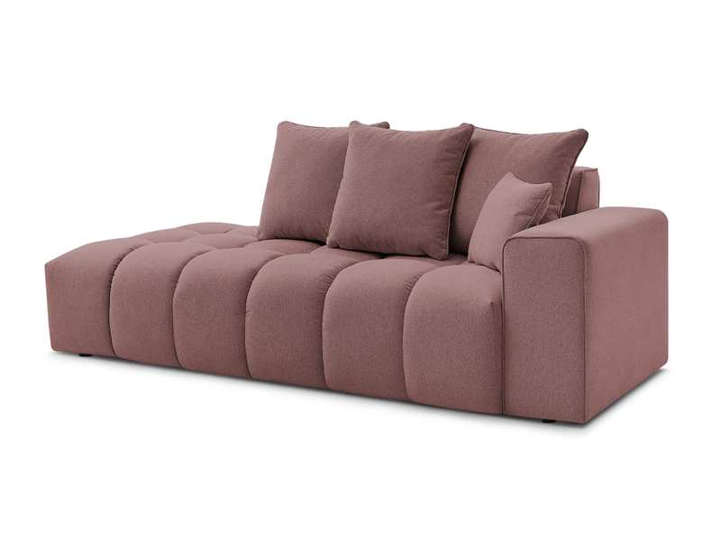 Bobochic canapé droit fixe mont-blanc tissu chiné rose accoudoir droit MONT-BLANC - Conforama A
