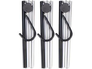 Crochets muraux 3pcs pliant pliables pour les voyages, cintres de voyage pliables pour valise, alliage en aluminium léger portable pour un voyage d'affaires, caravan, gris