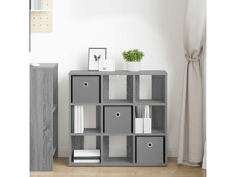  Buffet - bahut - meuble de rangement gris sonoma 73,5 x 24 x 69,5 cm  - Conforama D