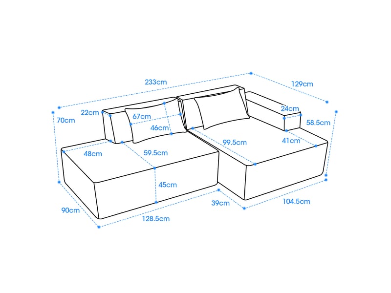  Canapé 2 places ulevr 233 cm en polyester vert émeraude, assise souple à ressorts ensachés et 2 coussins  - Conforama C