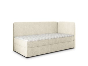 Lit avec rangement 100x200 cm MASSENO coloris beige
