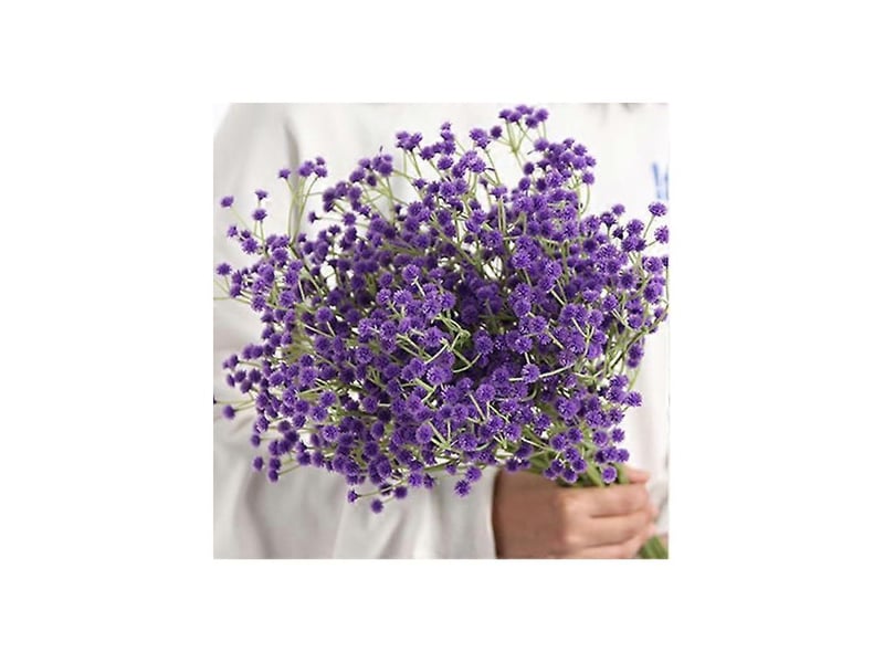 Fleurs artificielles en gypsophile pour vase et bouteille, bouquet de mariage factice en plastique pour la maisonrose rouge  - Conforama D