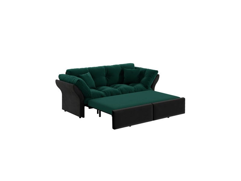  Canapé 2 places 3-en-1  190x85x91 cm en velours vert  - Conforama D