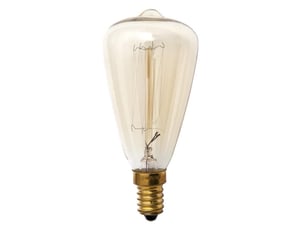 Fabrilamp ampoule incandescente décorative vintage pebetero e14 25 w 3000 k ø 48 mm