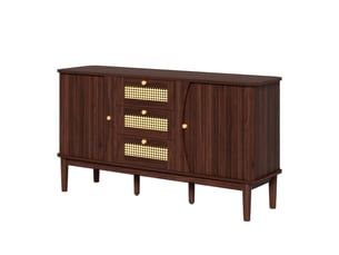 Buffet 2 porte(s)  3 tiroir(s) COVREO   - 141 cm coloris bois foncé 