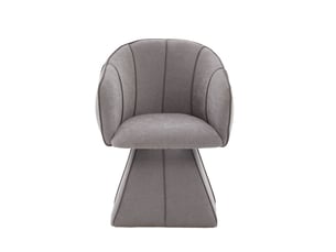 Fauteuil fixe pivotant  <strong>HAUSS SPOLE</strong> <strong></strong> Tissu gris vendu A l'unité