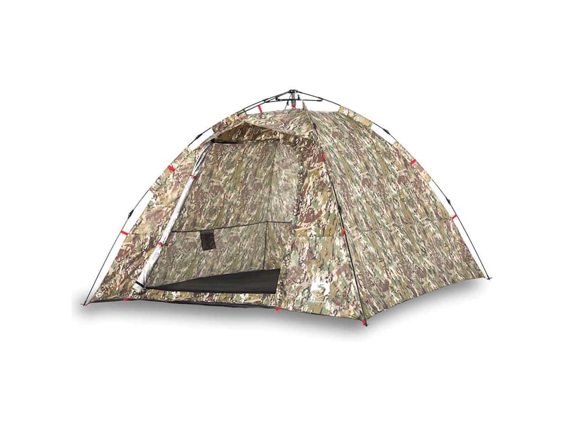Tente de pêche, tente de camping 4 personnes camouflage libération rapide shl67932 - Conforama A