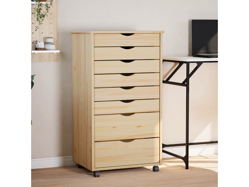  Caisson roulant de bureau avec tiroirs moss 53 x 39 x 103 cm  - Conforama B