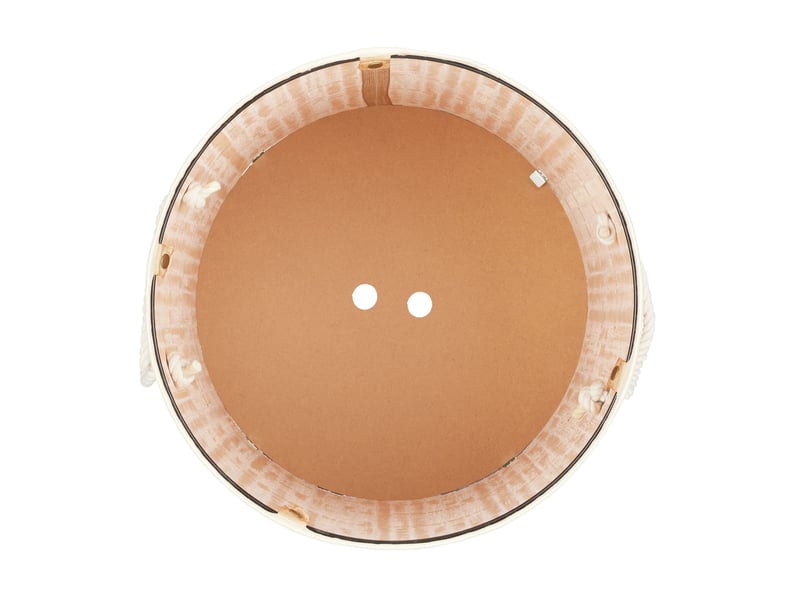  Panier à linge rond pliable grande capacité 65 x 41 cm transport facile style naturel en bambou beige 13_0005148  - Conforama E