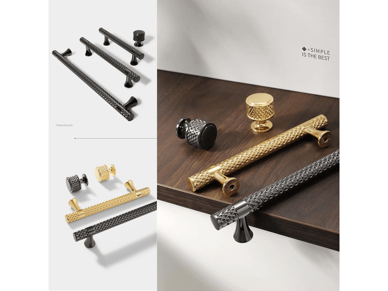 Lot de 3 boutons dorés pour meubles, boutons pour tiroirs à un seul trou, boutons dorés pour portes d'armoires - Conforama D