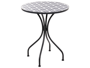 Table bistrot sirolo 60 cm 60 cm métal blancbleu