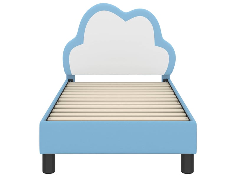  Lit simple- lit adulte -  cadre de lit pour tout-petit avec tête de lit bleu 70 x 140 cm  - Conforama D